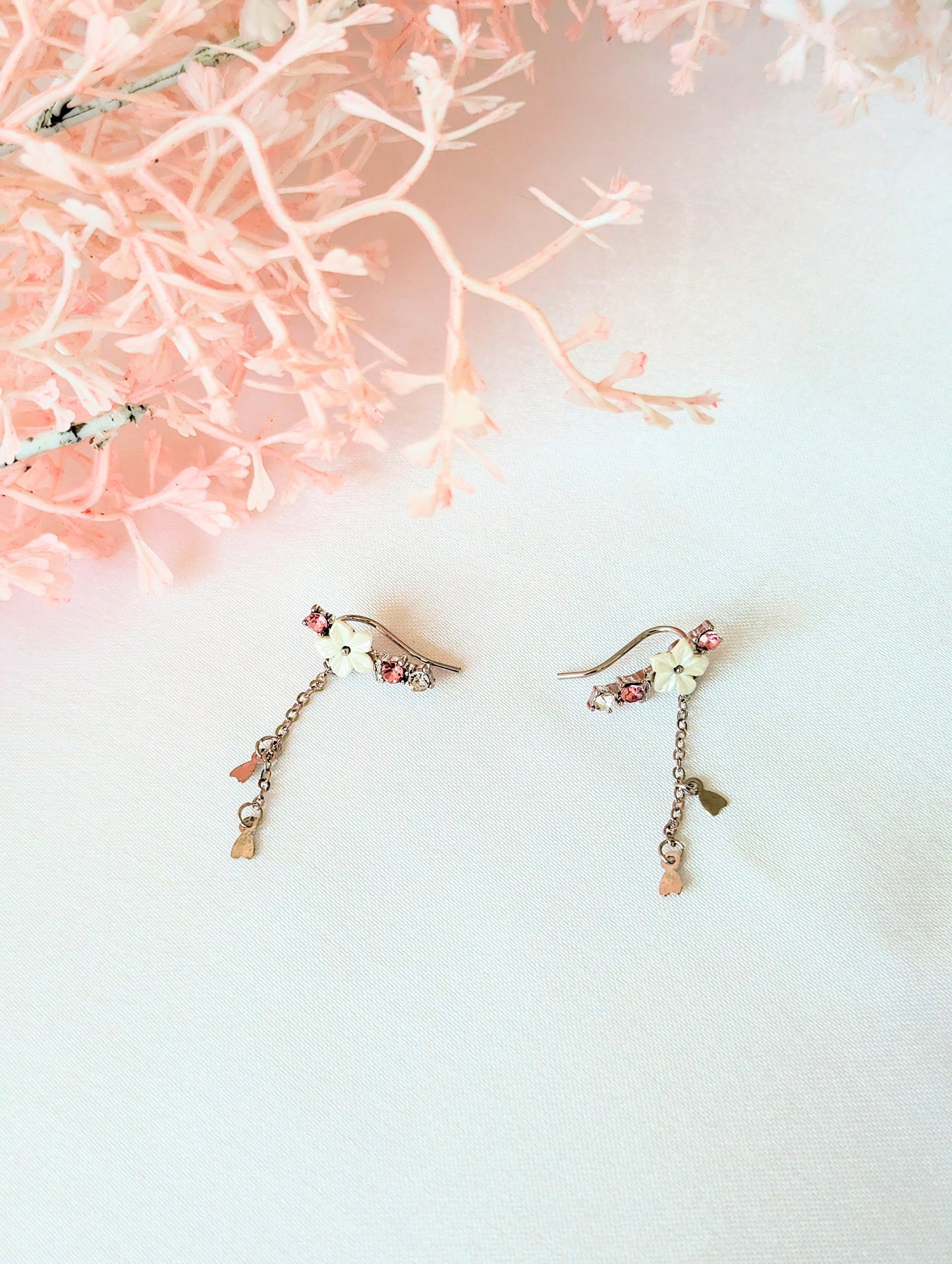 Pink Cherry Blossom Earrings