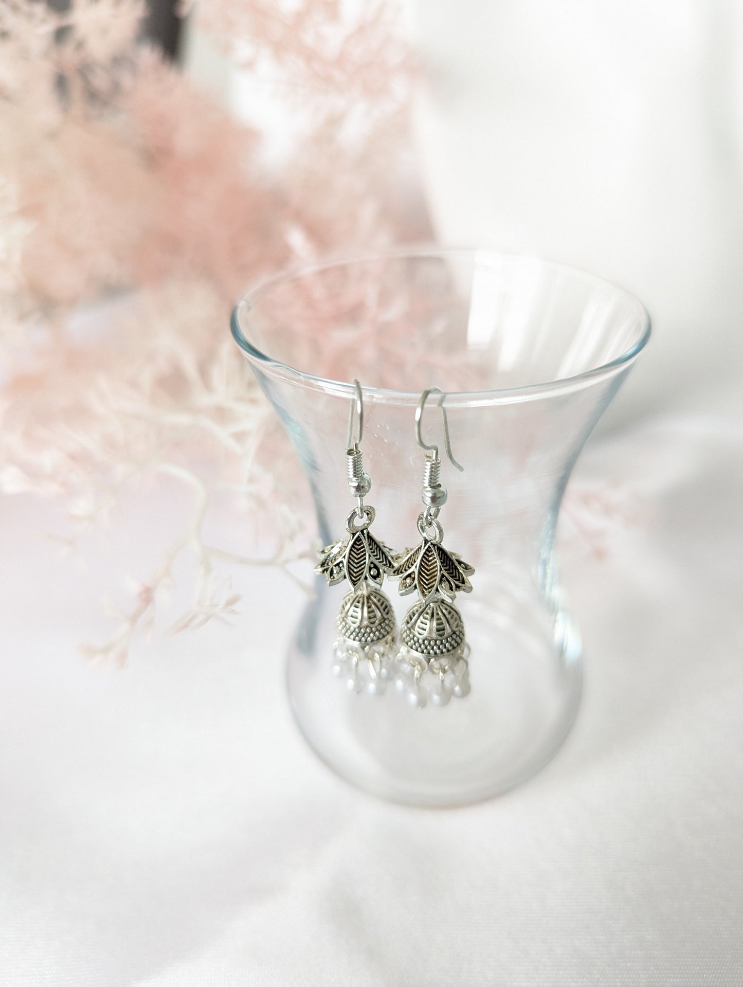 Small Silver Umbrella Jhumki