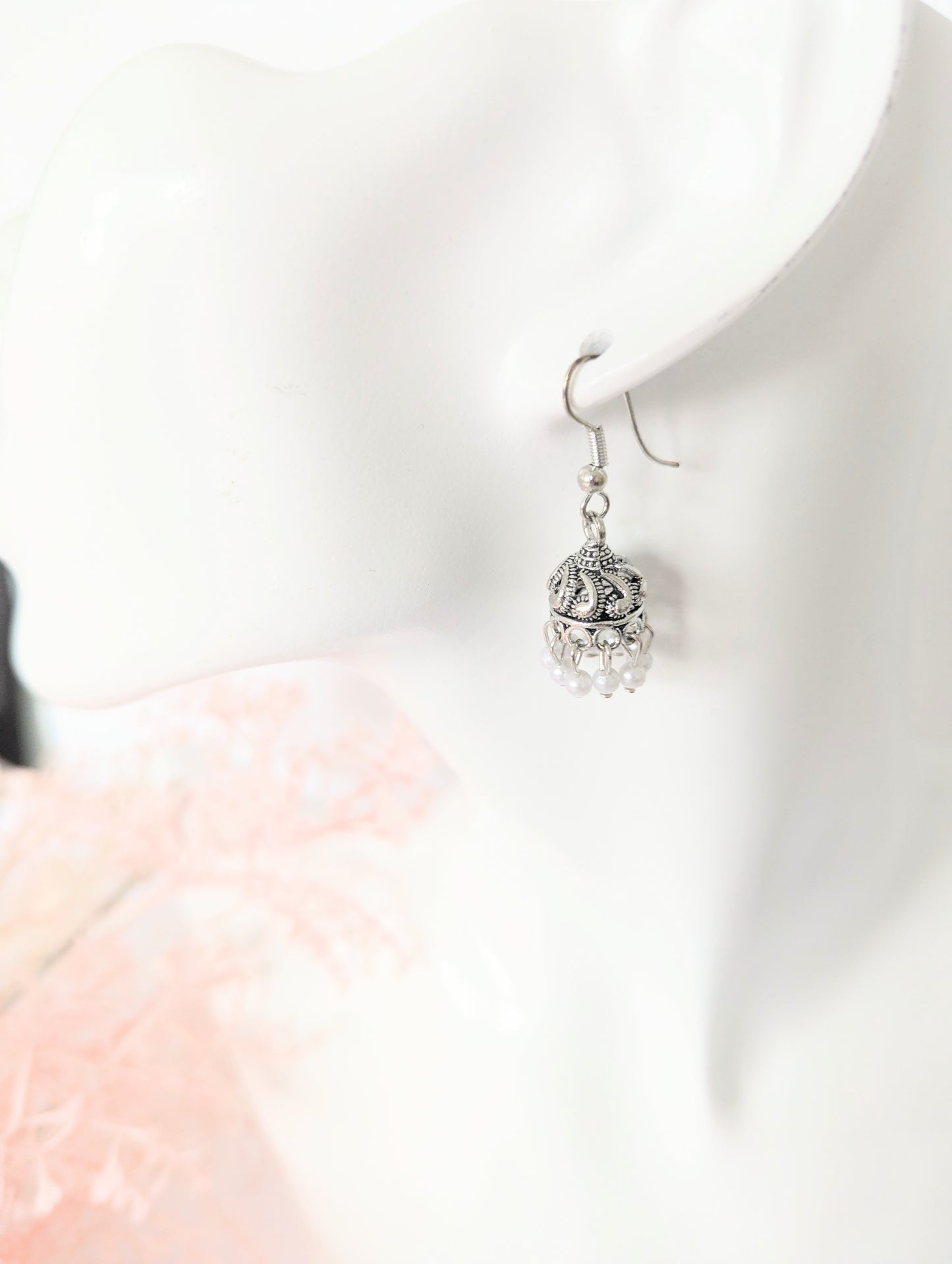 Cute Small Silver Jhumki