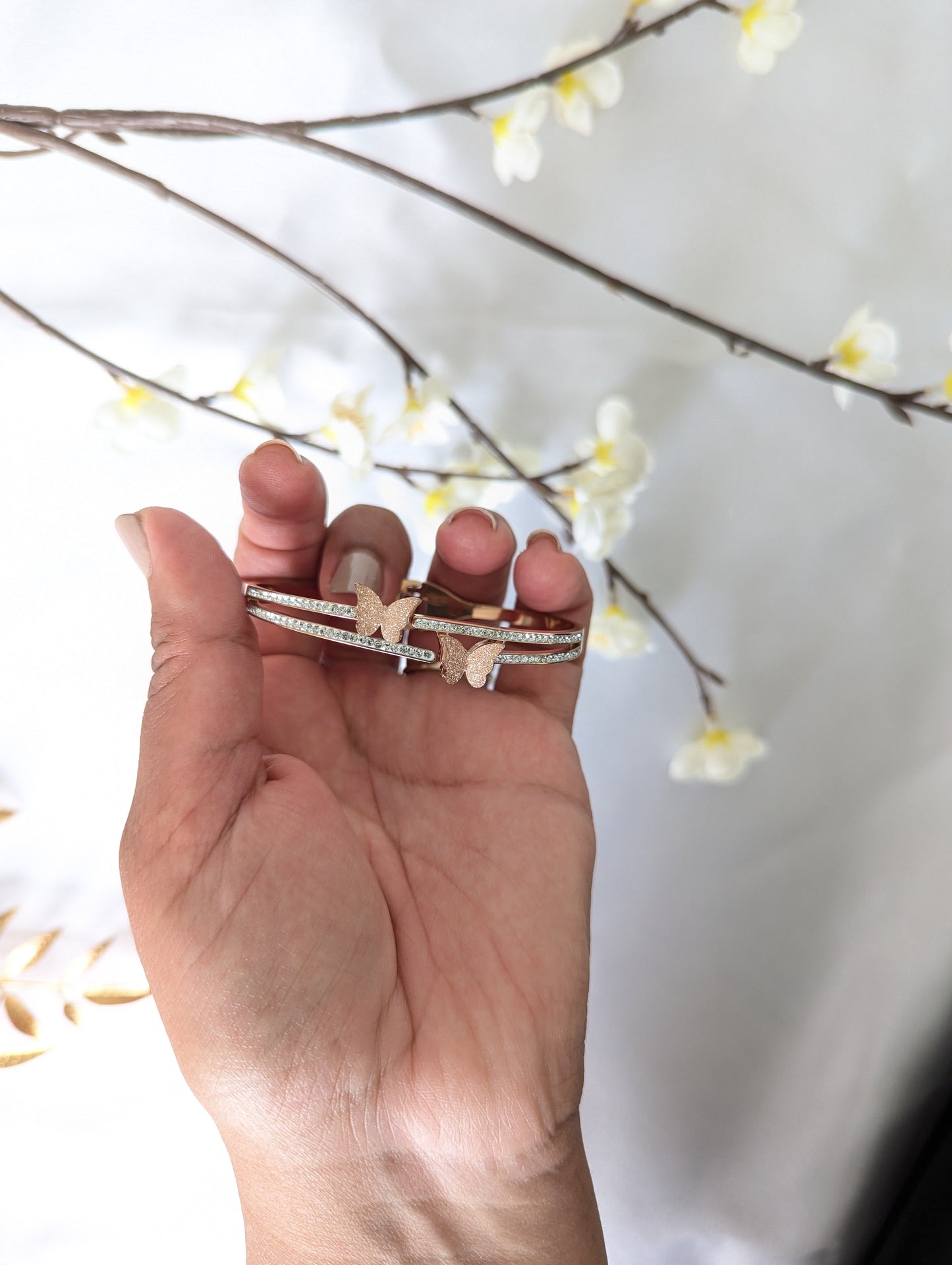 Twin Butterfly Bracelet Bangle