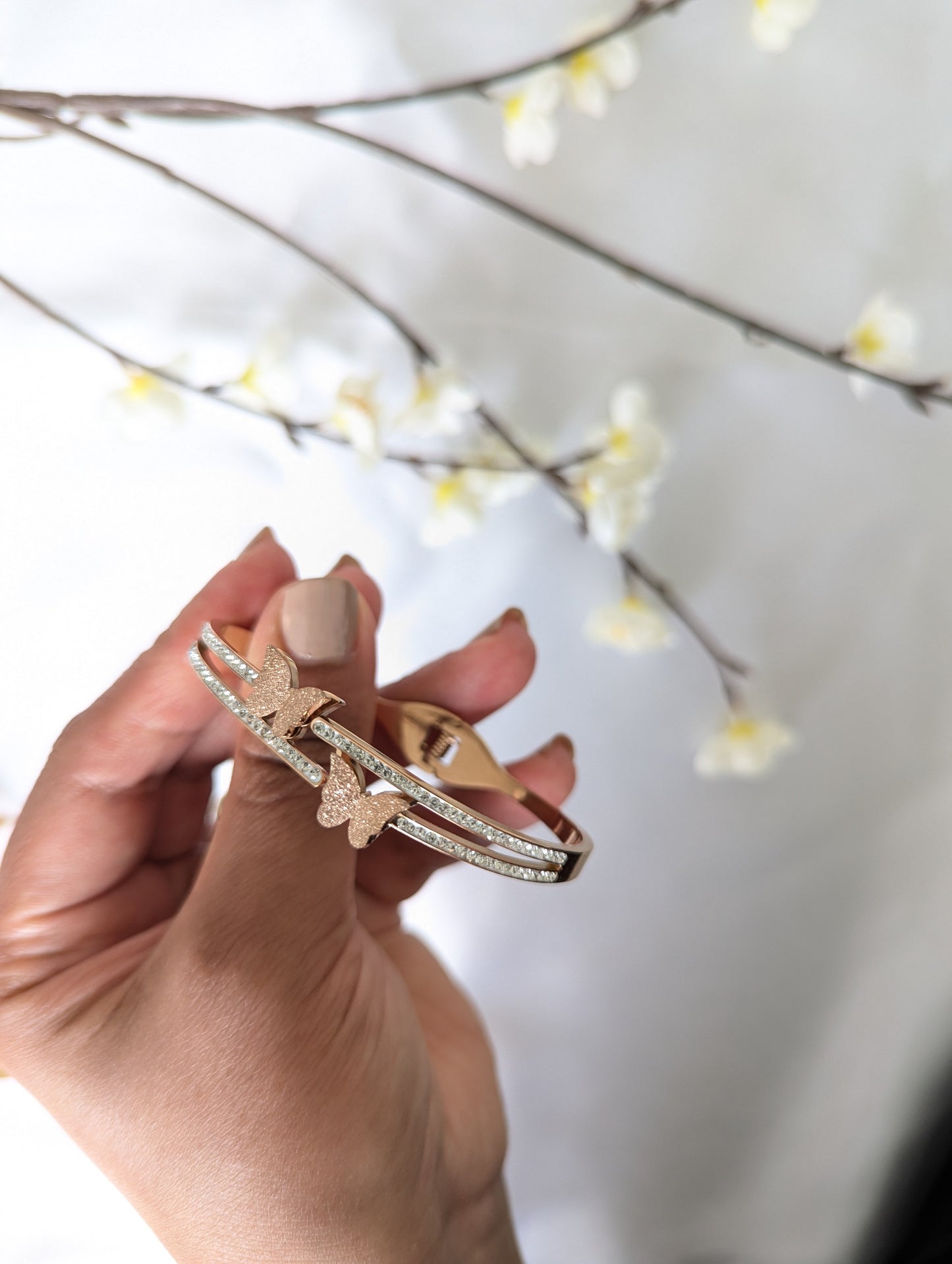 Twin Butterfly Bracelet Bangle