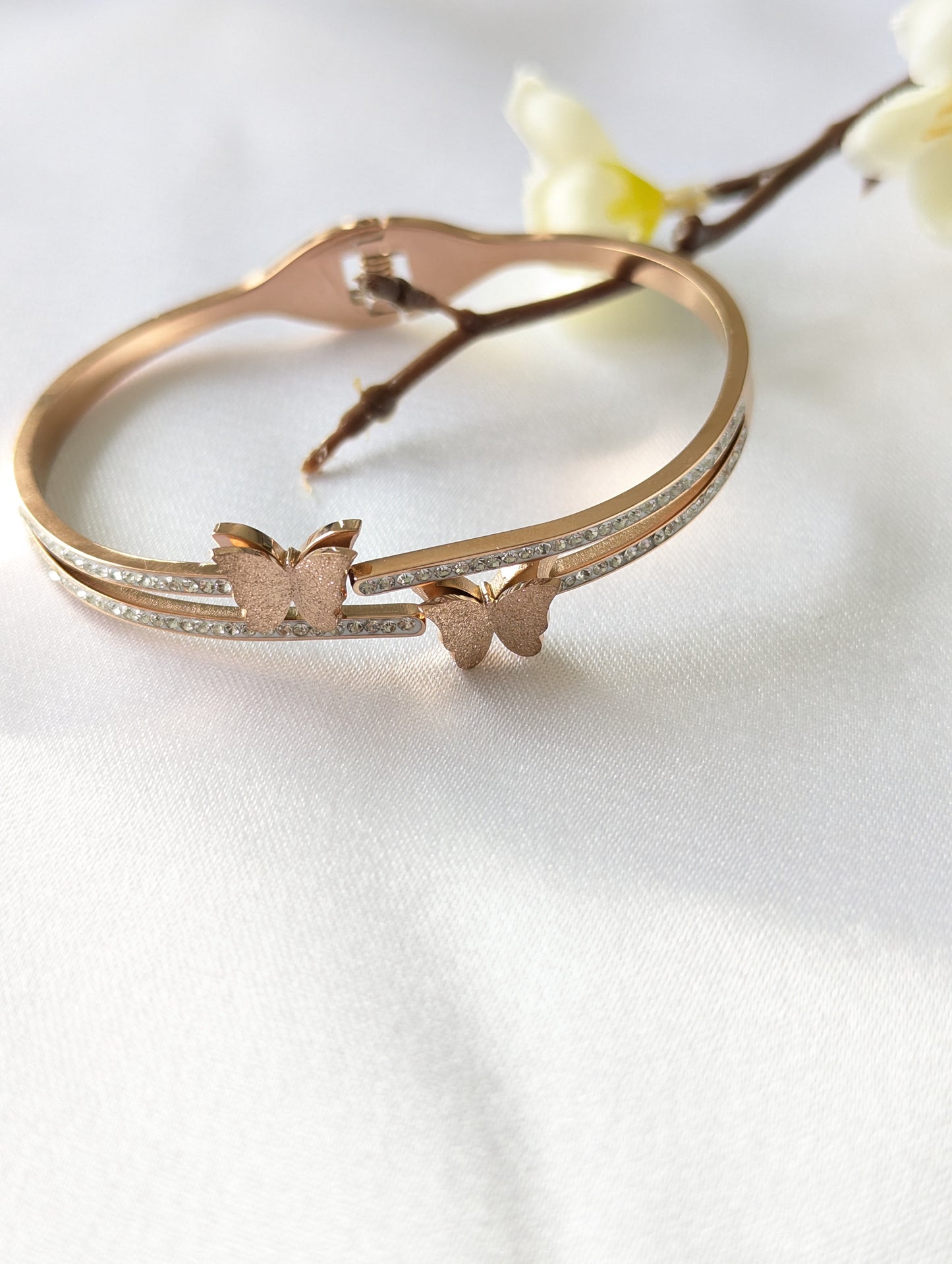 Twin Butterfly Bracelet Bangle