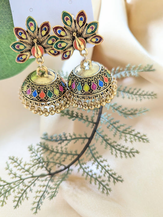 Peacock Jhumki