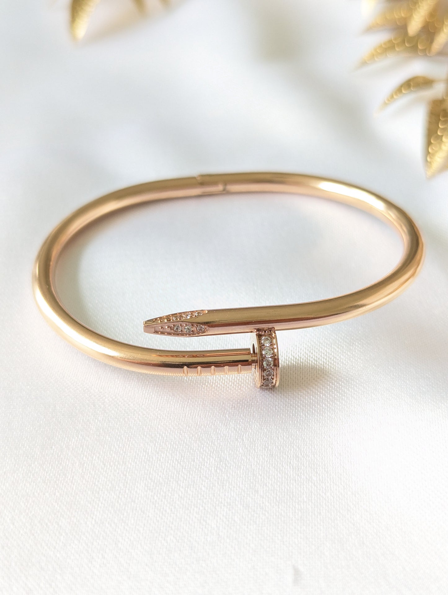 Stunning Nail Bangle Bracelet