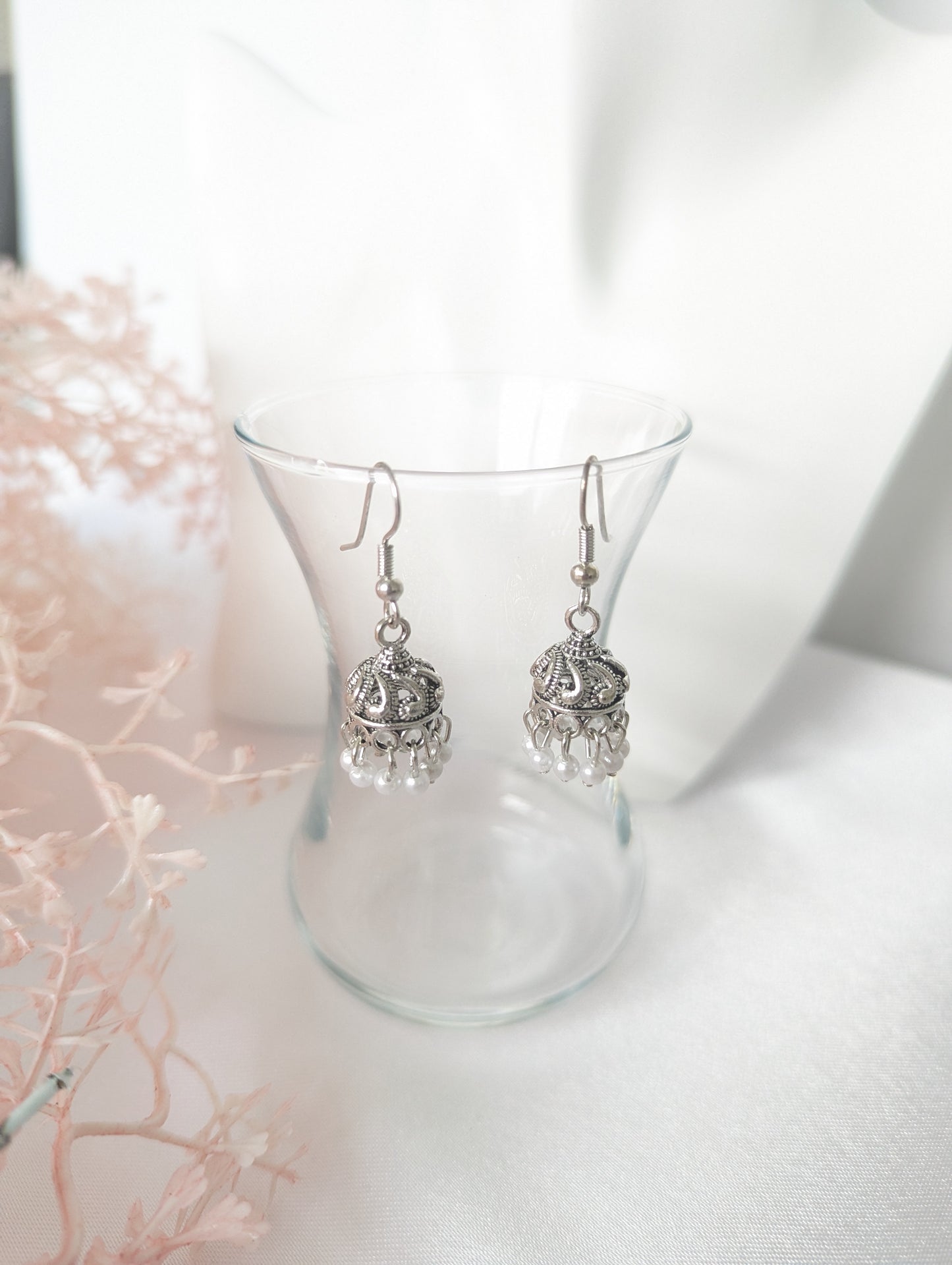 Cute Small Silver Jhumki