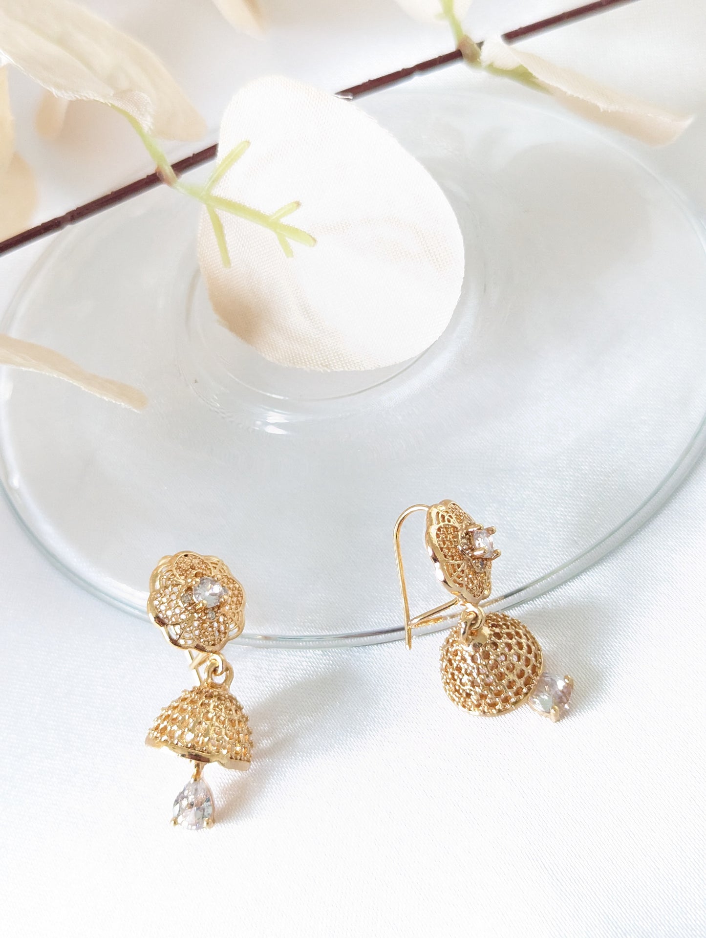 Water Drop Flower Earrings