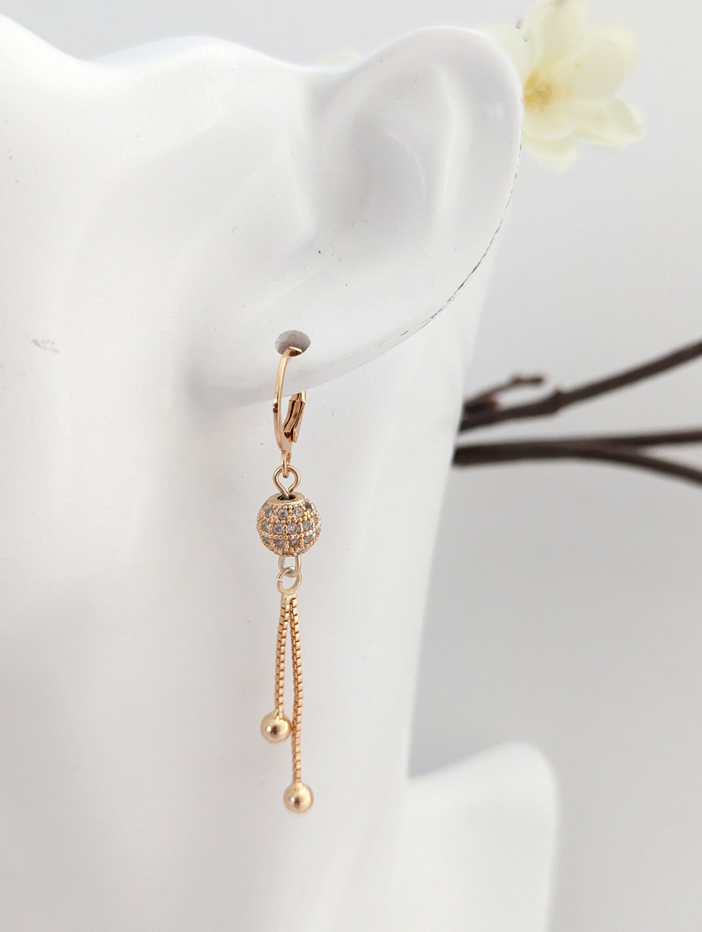 Hollow Ball Dangle Earrings