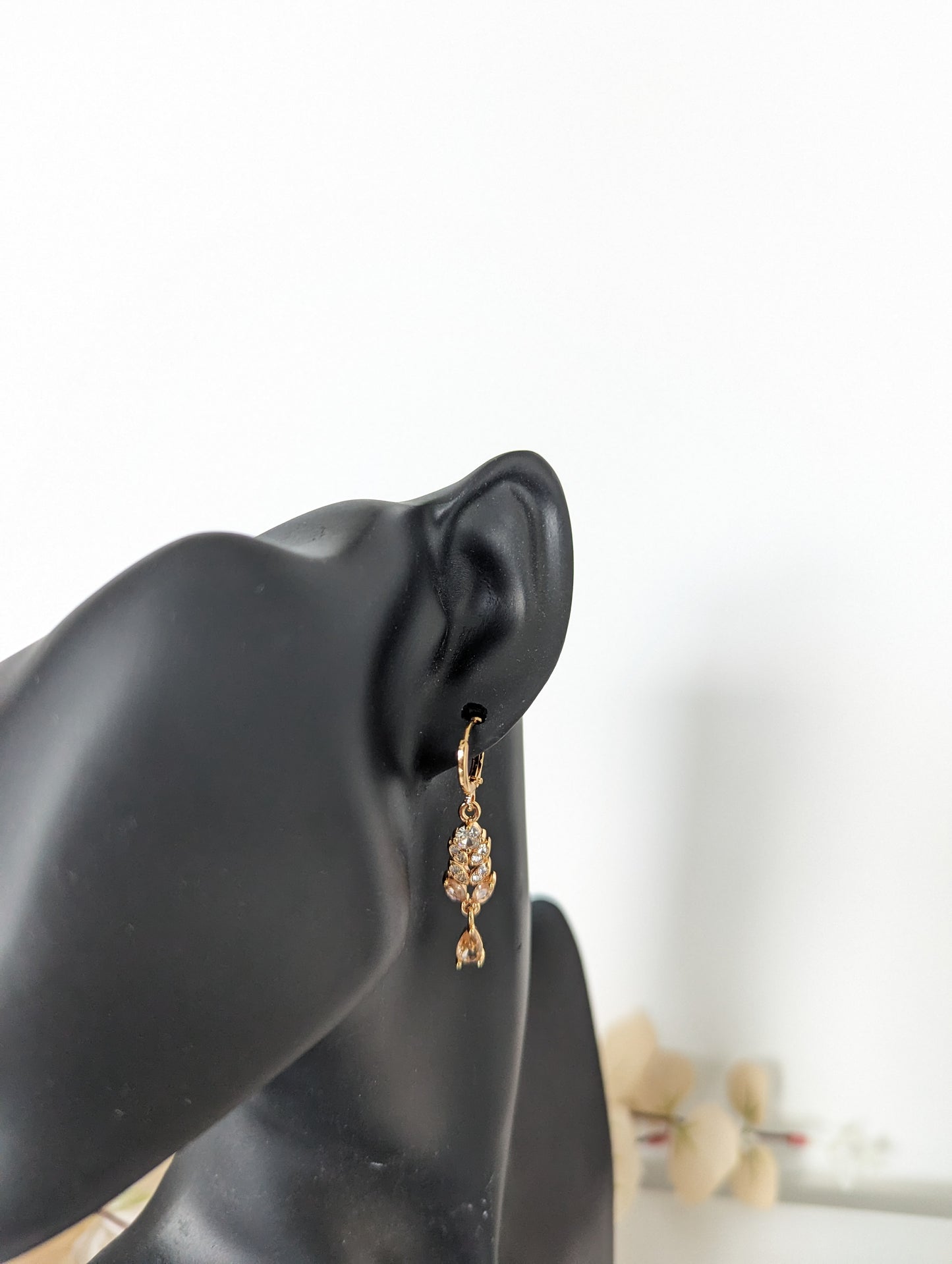 Leaf Water Drop Earrings